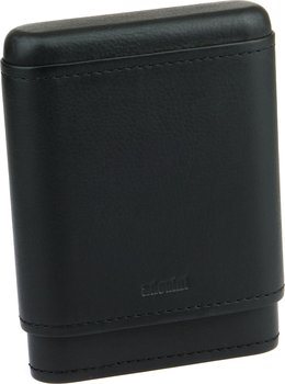 Portasigari Adorini in vera pelle per 3-5 sigari in Nero