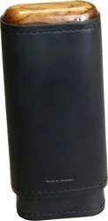 adorini Portasigari Adattabile in Vera Pelle Nero 2/3