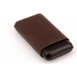 Astuccio per sigari Davidoff XL-3 in pelle marrone Leaf