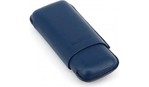 Astuccio per sigari Martin Wess Double Robusto Blu