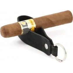 Portachiavi con Incavo per Sigaro & Pipa adorini in Pelle Nero