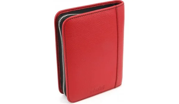 adorini Cigar Bag in vera pelle rossa