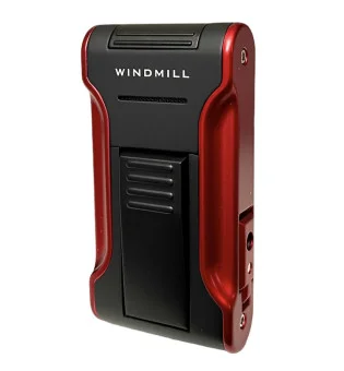 Kantana di Windmill Accendino Fiamma a Getto nero/rosso