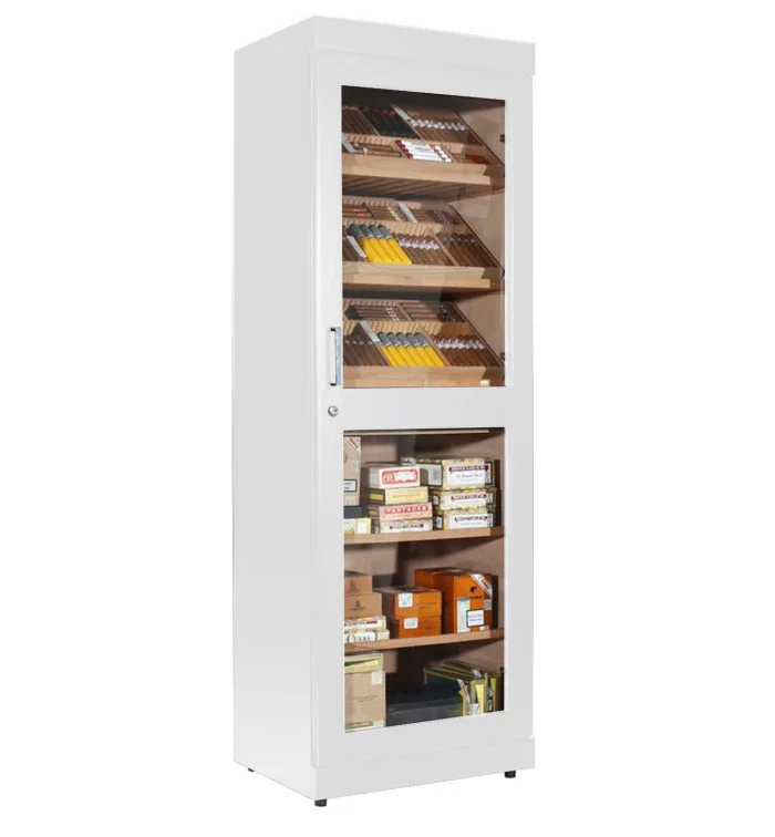 adorini Roma Humidor Armadio Bianco con Umidificatore Elettronico