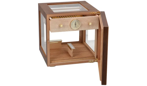 adorini Cube Deluxe Humidor Noce