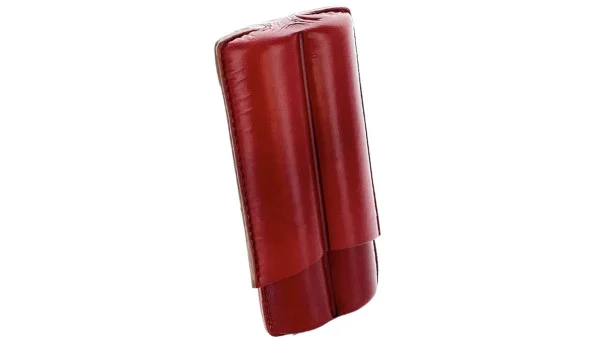 Lubinski Porta Sigari Pelle 2 Robusto rosso