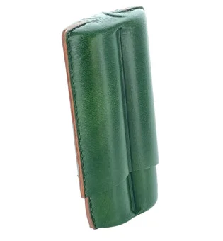 Lubinski Porta Sigari Pelle 2 Robusto verde