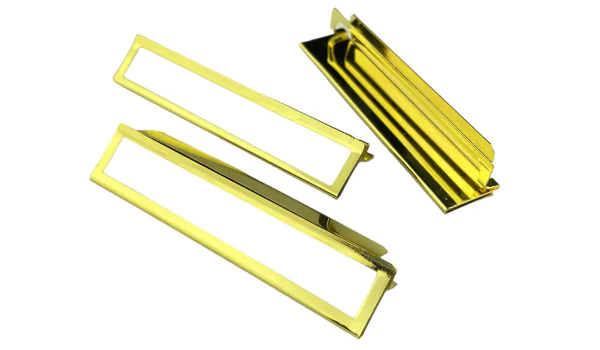 adorini Clip per etichette in metallo dorato confezione da 3
