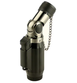 Accendino Cozy Jet quattro fiamme nero
