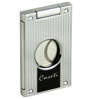 Tagliasigari Caseti con rivestimento in cromo e nero