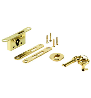 Set Standard di Serrature a Battente per Humidor Oro