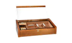 Top Humidor adorini Vega Deluxe in vetro e mogano foto 18