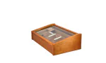 Top Humidor adorini Vega Deluxe in vetro e mogano foto 19