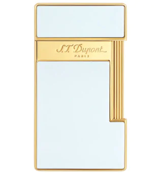 Accendino S.T. Dupont Slimmy Laccato Bianco Oro 028004