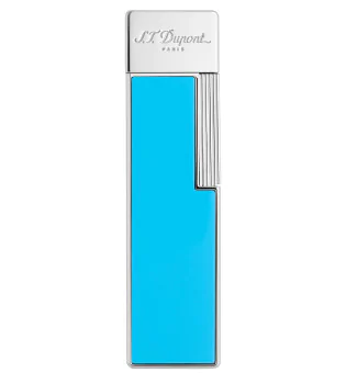 Accendino S.T. Dupont Twiggy Laccato Azzurro Cromo 030007