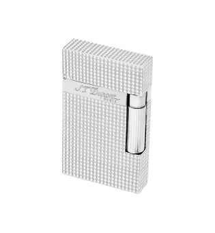 Accendino ST Dupont Ligne 2 argento con diamanti foto 101
