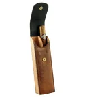 Custodia per sigari adorini tascabile vintage in pelle per 2 sigari marrone con astuccio per tagliasigari o accendino