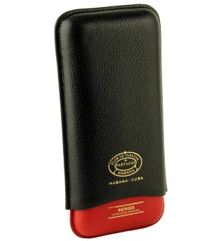 Custodia in pelle Partagas Series nera e rossa
