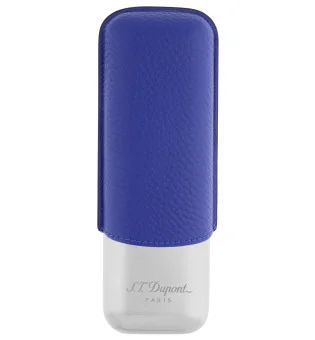 Astuccio per 2 Sigari S.T. Dupont Blu Cromato 183267