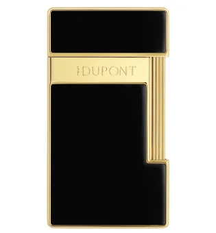 Accendino S.T. Dupont Slimmy Nero Laccato Oro 028222