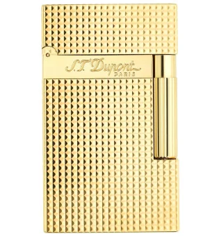 Accendino ST Dupont Ligne 2 con diamanti piccoli -  oro giallo