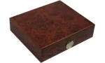 Humidor Angelo con Decorazioni in Legno di Radica