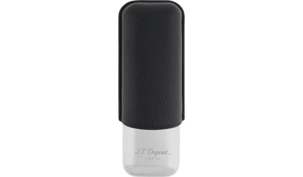 Portasigari S.T. Dupont per 2 Sigari Nero/Cromo 183260