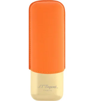 Custodia per 2 Sigari S.T. Dupont arancione / oro 183256