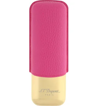 Portasigari S.T. Dupont per 2 sigari rosa/oro 183245