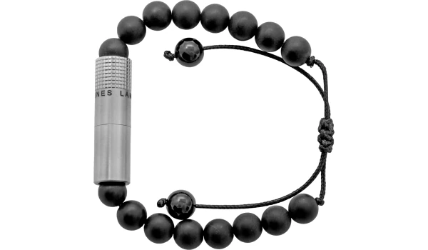 Bracciale con Punzone Les Fines Lames Onice Opaco
