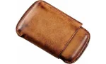 Portasigari Angelo x 4 sigari in pelle cognac