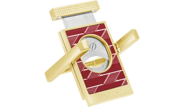 Tagliasigari e custodia S.T. Dupont Monogram 1872 Rosso Bordeaux 003478
