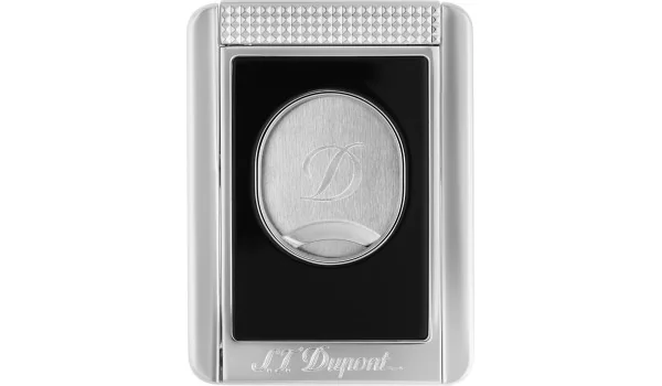 Tagliasigari a Doppia Lama S.T. Dupont con Supporto Per Sigari Nero & Cromato