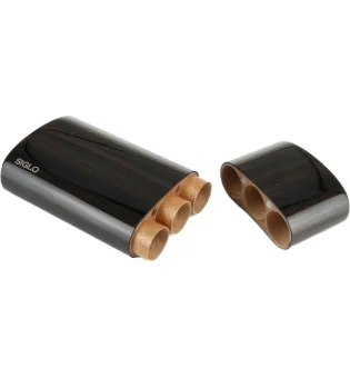Siglo astuccio in legno di Ebano per 3 sigari Corona