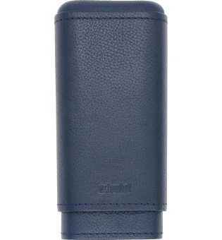 Custodia per sigari adorini in vera pelle per 2-3 sigari Blu