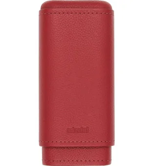 Custodia per Sigari adorini in vera pelle Rosso 2-3 sigari