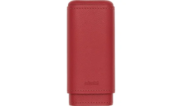 Custodia per Sigari adorini in vera pelle Rosso 2-3 sigari