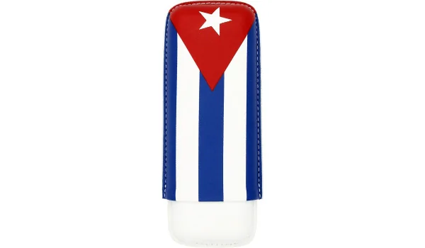 Portasigari Bandiera Cubana per 2 sigari
