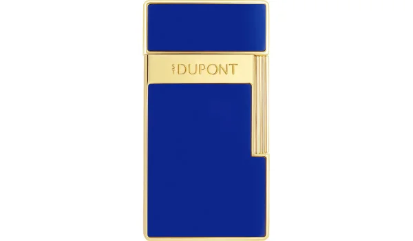 Accendino S.T. Dupont Biggy Blu Laccato Oro 025225