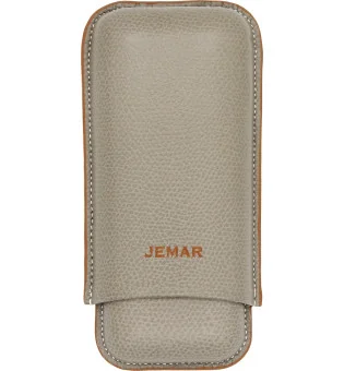 Custodia per Sigari Doppia Jemar in Pelle con Bordo Golf 464/2