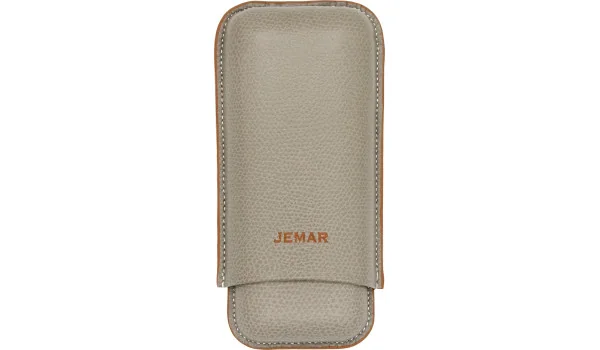 Custodia per Sigari Doppia Jemar in Pelle con Bordo Golf 464/2
