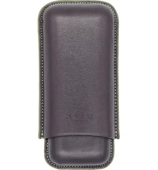 Custodia per Sigari Doppia Jemar in Pelle con Bordo Verniciato 464/2