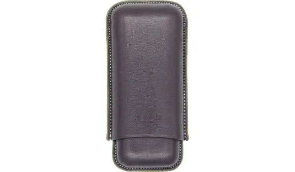 Custodia per Sigari Doppia Jemar in Pelle con Bordo Verniciato 464/2