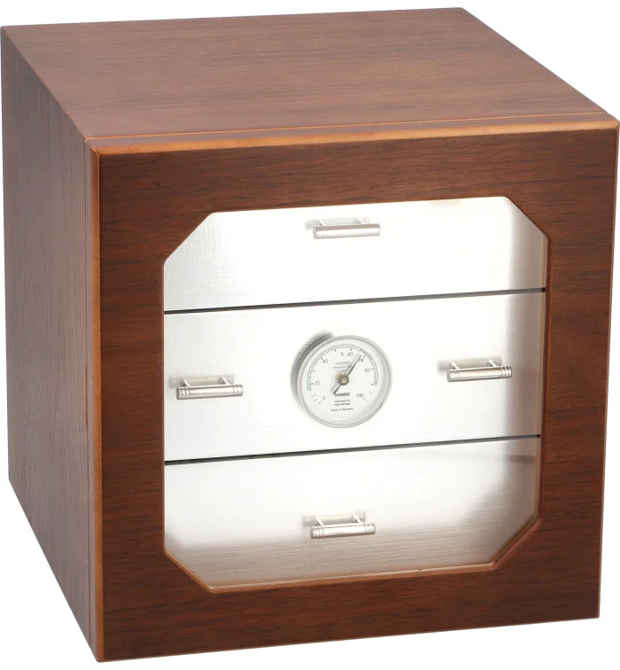 adorini Chianti Medium Deluxe Humidor Noce/Alluminio