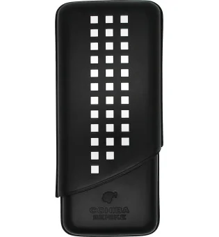 Custodia Tripla per Sigari Cohiba Behike in Pelle Nera