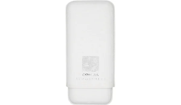 Cohiba Atmosphere Custodia per sigari in pelle bianca e argento