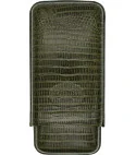  Custodia per Sigari Hoyo de Monterrey in pelle verde 3 pezzi.