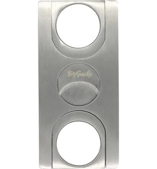 Taglia sigari BigSmoke Cheque in acciaio inossidabile con lame dentellate