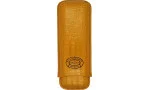 Custodia per sigari Partagas in pelle color senape per 2 sigari