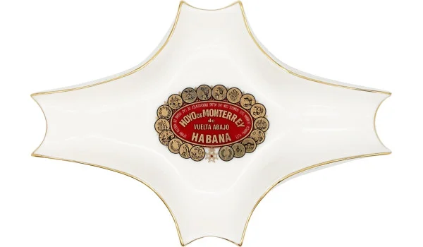 Posacenere Hoyo de Monterrey bianco piccolo
